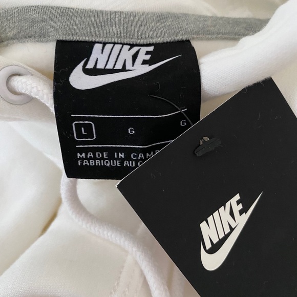Nike White Mini Swoosh Hoodie - Picture 5 of 6